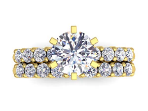fancy wedding set ring 3D Model