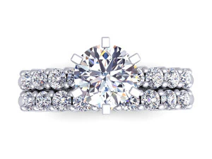 fancy wedding set ring 3D Model