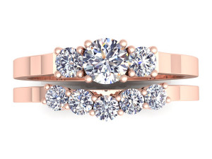 fancy ring wedding set 3D मॉडल