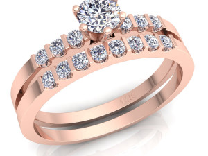 fancy wedding set diamond Modèle 3D