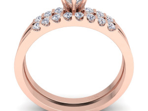 fancy wedding set diamond Modèle 3D