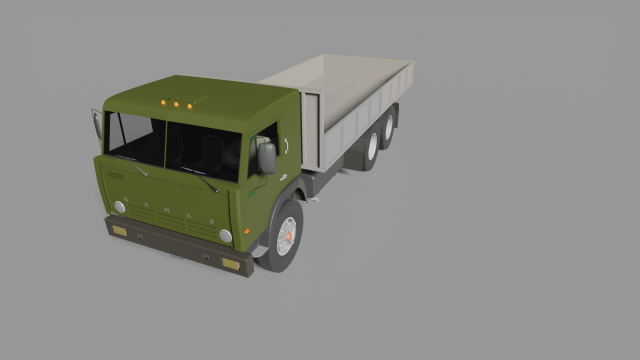 kamaz 53212 3D Model .c4d .max .obj .3ds .fbx .stl .blend 