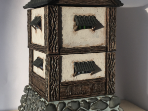 28mm 1-56 samurai watchtower 3D 打印模型