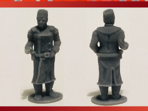 28mm soviet russian winter general 3D 프린트 모델
