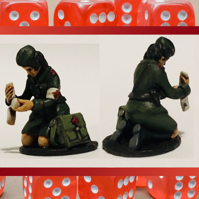 28mm soviet medic ww2 Modello di stampa 3D .c4d .max .obj .3ds .fbx .stl .blend 