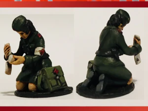 28 мм радянський медик 2 світової війни 3D Принт Модель