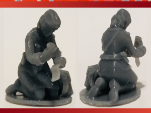 28mm soviet medic ww2 Modello di stampa 3D