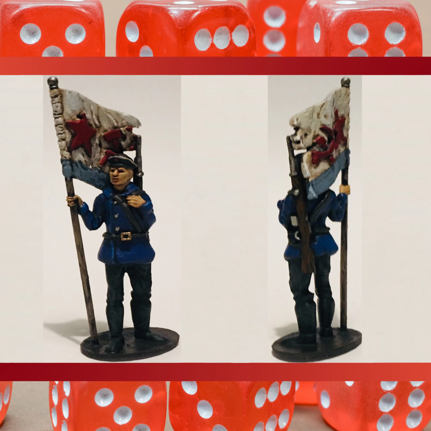 28mm soviet russian naval brigade standard bearer 3D Print Model .c4d .max .obj .3ds .fbx .stl .blend 