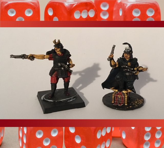 28mm samurai wokou captains 3D Print Model .c4d .max .obj .3ds .fbx .stl .blend 