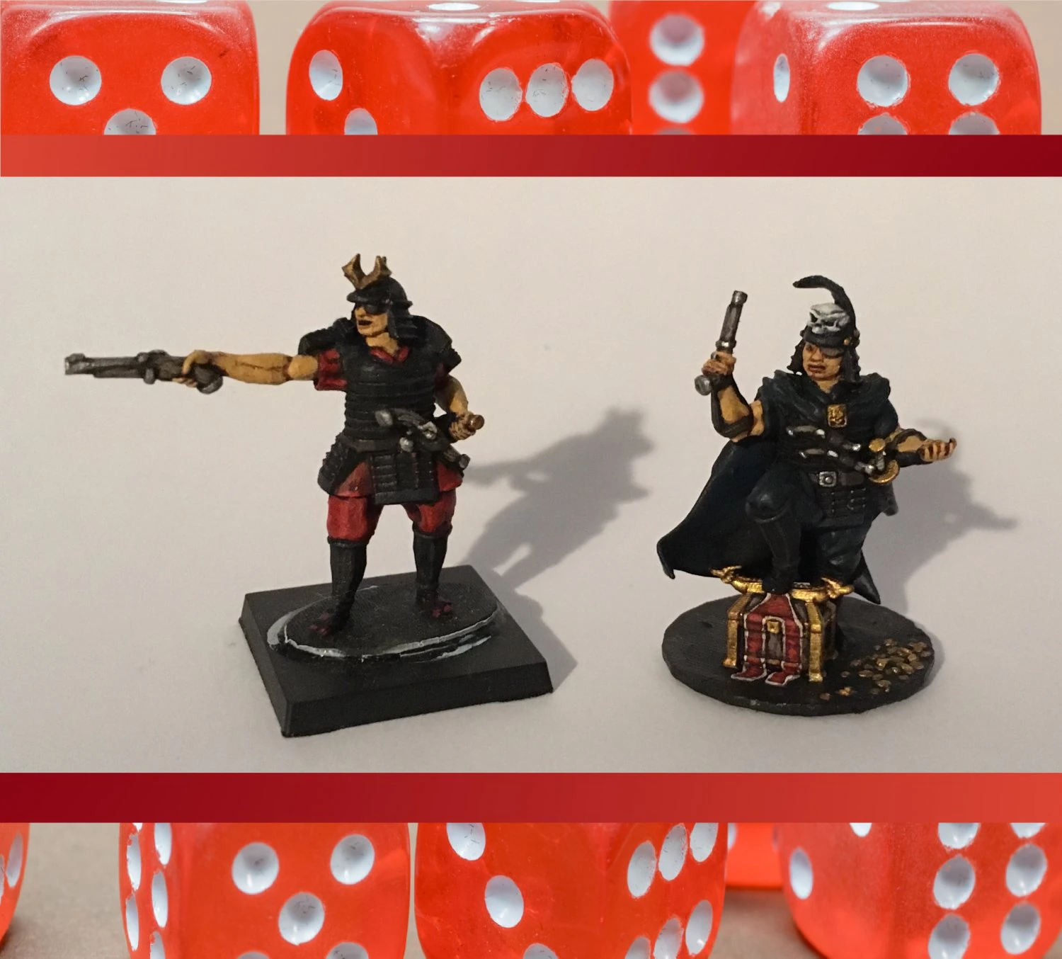28mm samurai wokou captains 3D Print Model .c4d .max .obj .3ds .fbx .stl .blend 