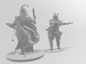 28mm samurai wokou captains 3D Print Model