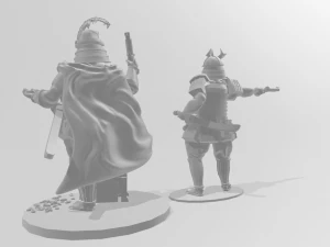 28mm samurai wokou captains 3D Print Model
