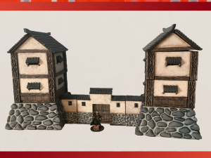 28mm samurai japanese castle walls 3D 打印模型