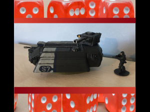 28mm sci fi futuristic light tank afv Modelo de Impressão 3D