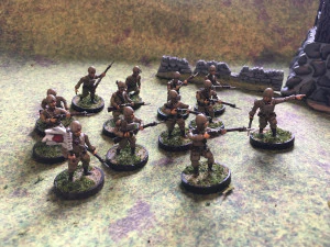 28mm ija imperial japanese army paratropers squad ww2 multi pose 3d print model 3D Print Model