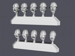 28mm ija imperial japanese army paratropers squad ww2 multi pose 3d print model 3D Print Model