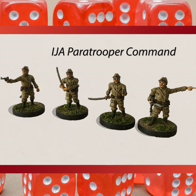28mm ija imperial japanese army paratrooper officers multi pose 3d print model 3D Принт Модель .c4d .max .obj .3ds .fbx .stl .blend 