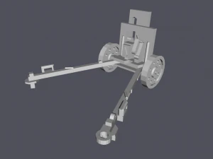 Infantaria japonesa tipo 92 de 28 mm com tripula&ccedil;&atilde;o de artilharia p&aacute;ra-quedista ija ww2 Modelo de Impressão 3D