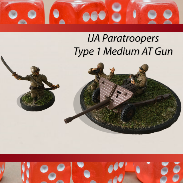 28mm type 1 47 mm medium at with ija japanese paratrooper crew Model Cetak 3D .c4d .max .obj .3ds .fbx .stl .blend 