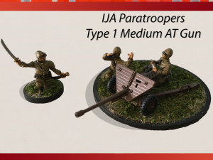 28mm type 1 47 mm medium at with ija japanese paratrooper crew Modelo de impresión 3D