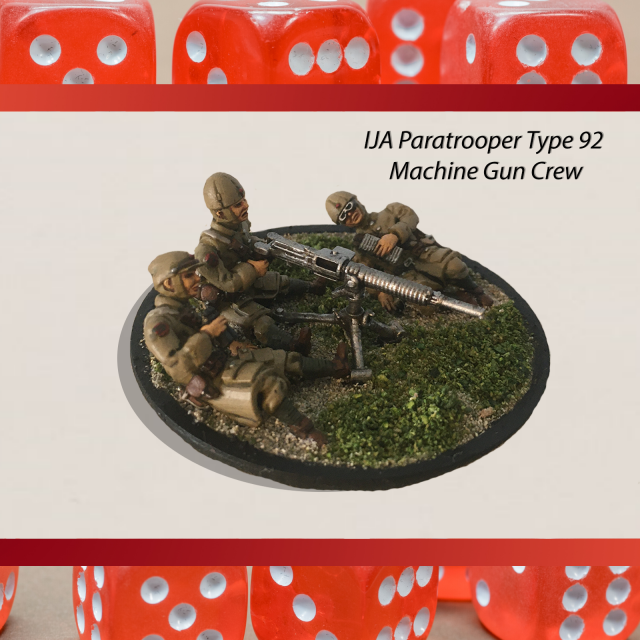 28mm ija type 92 machine with ija paratrooper crew 3d print model Model do druku 3D .c4d .max .obj .3ds .fbx .stl .blend 