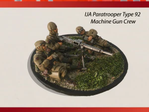 28-мм машина ija тип 92 з моделлю екіпажу десантника ija 3d для друку 3D Принт Модель