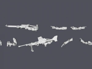 Equipes especiais de p&aacute;ra-quedistas ija de 28 mm Modelo de Impressão 3D