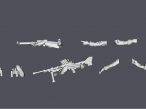28mm ija paratrooper reinforced platoon bundle 3d print model 3Dプリントモデル