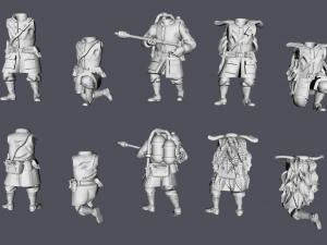 28mm ija paratrooper reinforced platoon bundle 3d print model 3Dプリントモデル