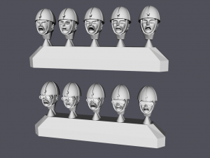28mm ija paratrooper reinforced platoon bundle 3d print model 3Dプリントモデル