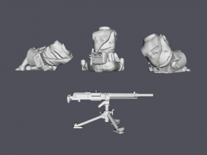 28mm ija paratrooper reinforced platoon bundle 3d print model 3Dプリントモデル