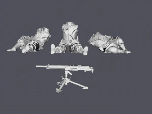 28mm ija paratrooper reinforced platoon bundle 3d print model 3D Print Model
