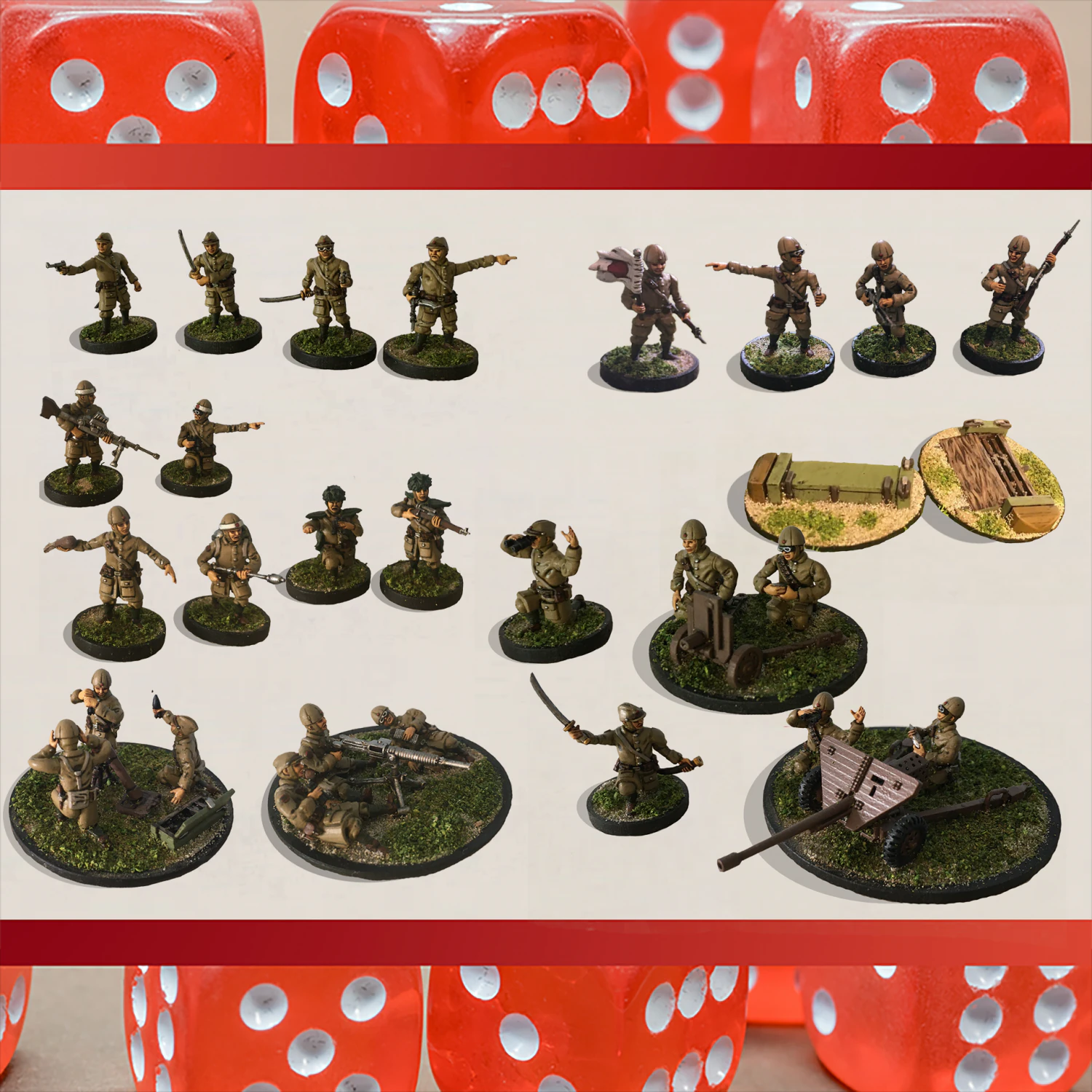 28mm ija paratrooper reinforced platoon bundle 3d print model 3D Print Model .c4d .max .obj .3ds .fbx .stl .blend 