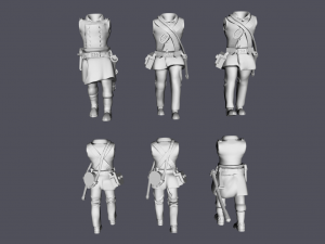 28mm basic american civil war infantry 3d print model 3D Print Model
