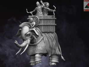 28mm roman auxiliary war elephant 3d print model 3D Print Model
