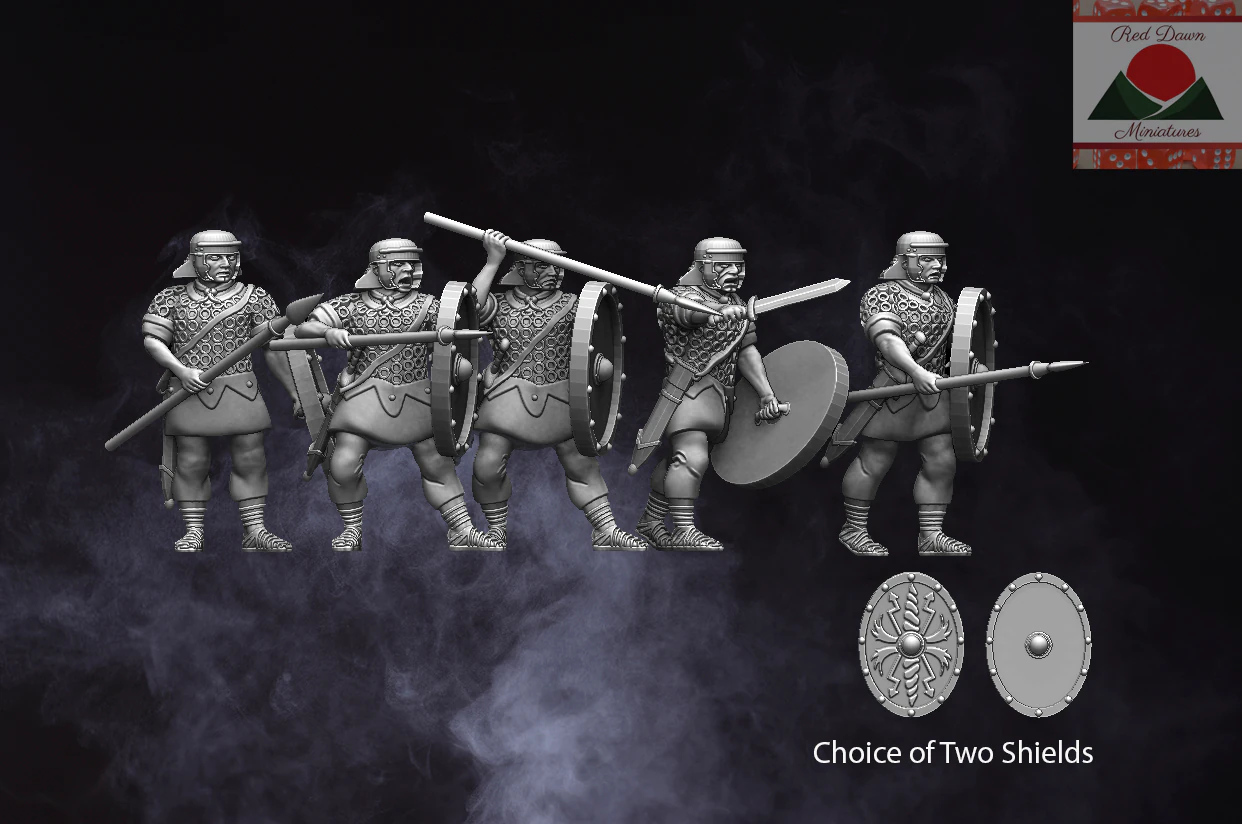 Modelo de impress&atilde;o 3D de infantaria auxiliar romana de 28 mm Modelo de Impressão 3D .c4d .max .obj .3ds .fbx .stl .blend 