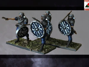 Modelo de impress&atilde;o 3D de infantaria auxiliar romana de 28 mm Modelo de Impressão 3D