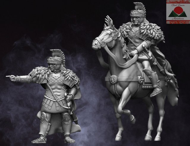 28mm ei roman commander 3d print model 3D प्रिंट मॉडल .c4d .max .obj .3ds .fbx .stl .blend 