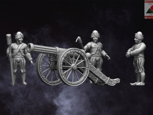 28mm napoleonic ottoman artillery 3d print model 3D Print Model