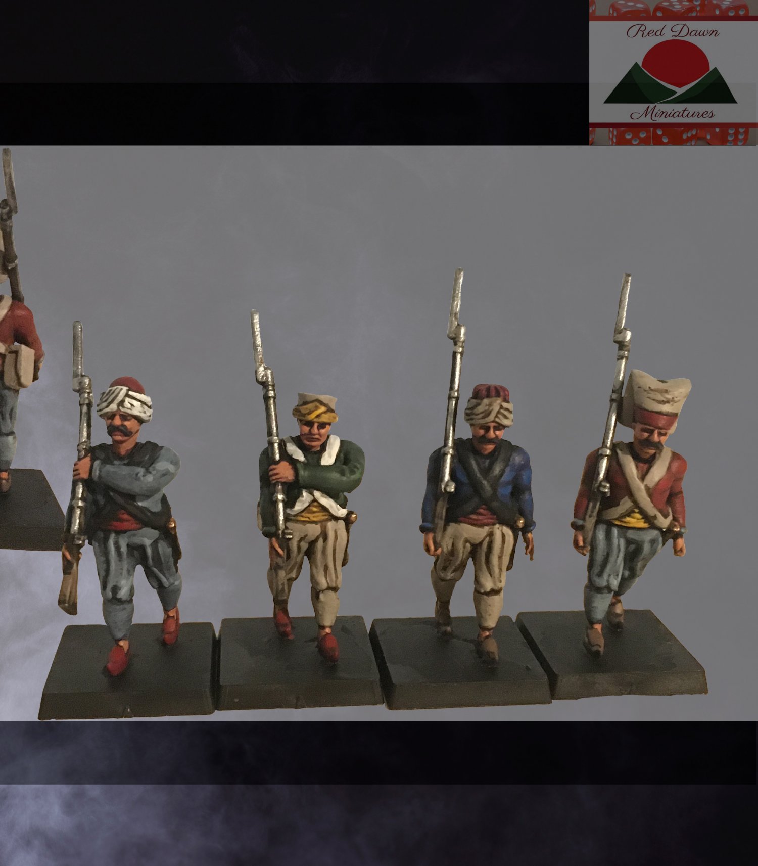 28mm napoleonic ottoman infantry 3d print model 3D Print Model in Figurines  3DExport