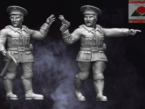 28mm romanian ww2 commanders 3d print model 3D Print Model