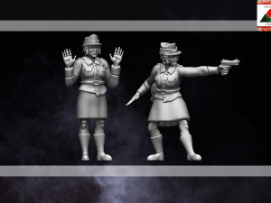 28mm female romanian soldiers ww2 3d print model 3D Print Model