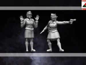 28-міліметрова 3D-модель румунських солдат Другої світової війни 3D Принт Модель