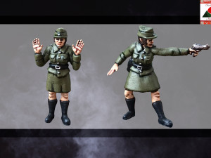 28mm female romanian soldiers ww2 3d print model 3D Print Model