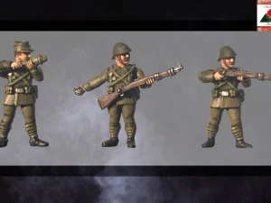 28mm romanian infantry ww2 3d print model 3D Print Model