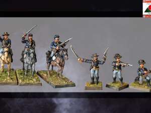 28mm union cavalry american civil war multipart and print supported 3D-Druckmodell