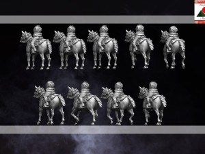 28mm union cavalry american civil war multipart and print supported 3D-Druckmodell