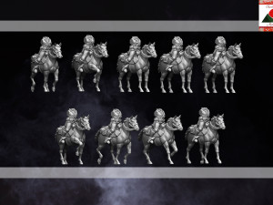 28mm union cavalry american civil war multipart and print supported 3D-Druckmodell
