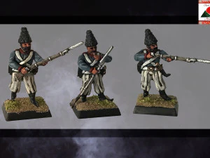 Modelo de impress&atilde;o 3D da infantaria persa napole&ocirc;nica qajar de 28 mm Modelo de Impressão 3D