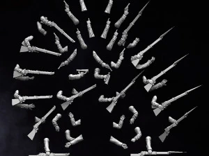 28 मिमी ज़ुलु युद्ध ब्रिटिश पैदल सेना मल्टीपार्ट 3D प्रिंट मॉडल